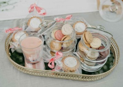 bonbonnières avec macarons